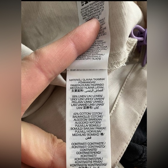 NEW! Sweaty Betty Nomad Color block Hooded Pullover Jacket. White/Tan. Size S - Picture 8 of 10